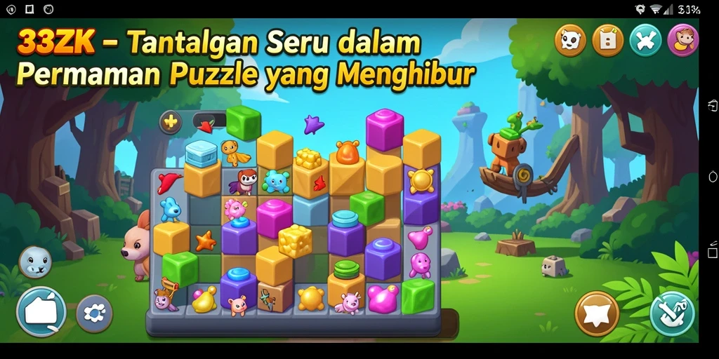 Gameplay seru 33ZK dengan berbagai teka-teki menantang.