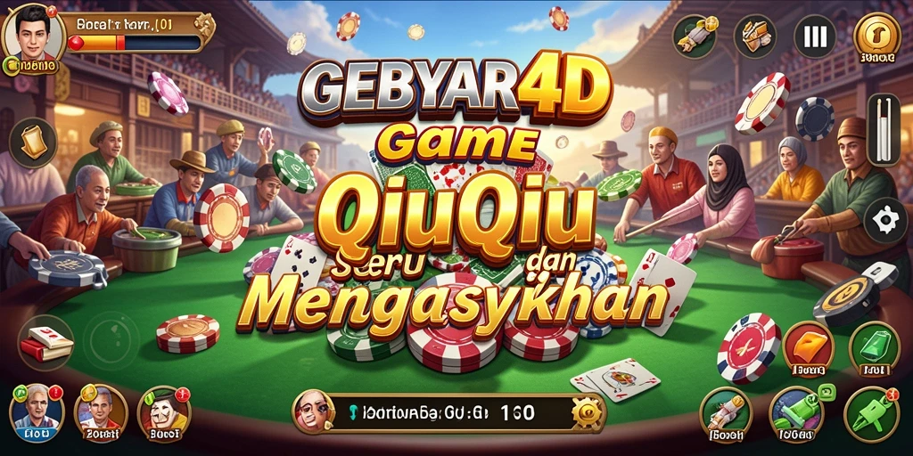 Screenshot GEBYAR4D menampilkan aksi seru permainan QiuQiu.