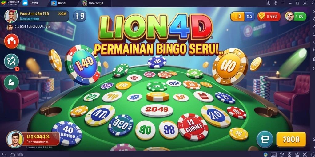 Screenshot LION4D menampilkan gameplay Bingo yang seru dan interaktif.