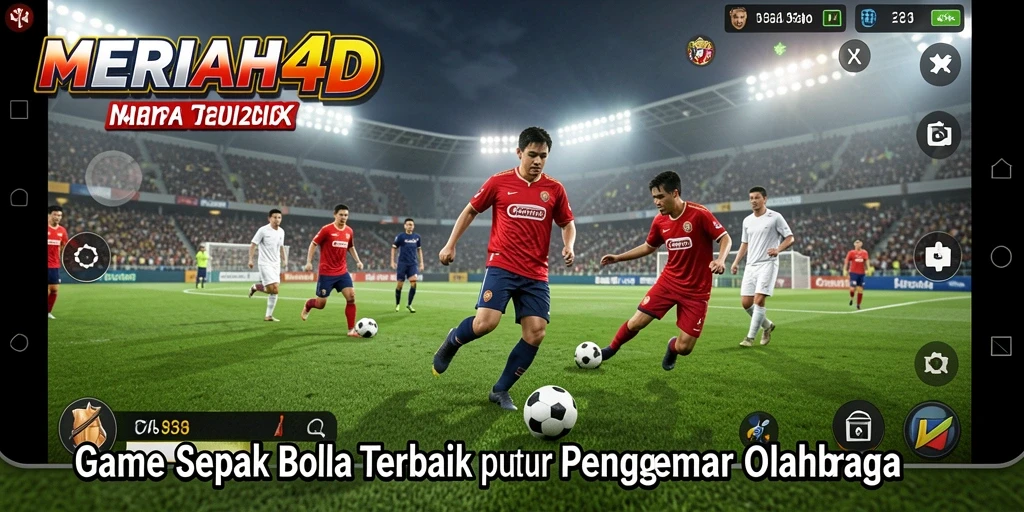 Screenshot gameplay MERIAH4D yang menampilkan aksi seru di lapangan.
