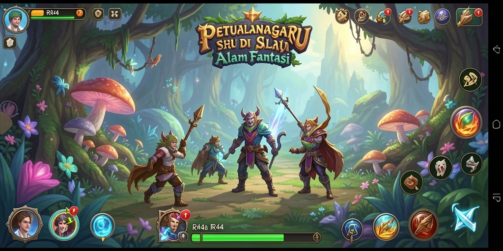 Tangkapan layar gameplay RR44 yang menampilkan aksi seru di dunia petualangan.